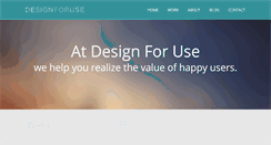 Desktop Screenshot of designforuse.net
